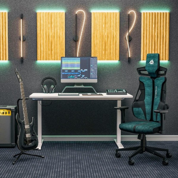 Фото - Крісло для геймерів Cyberlux V8 Fabric Green (GM-V8 FZ)